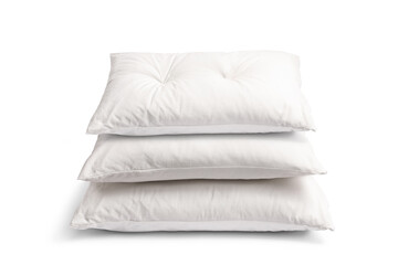 Pile of three white pillows