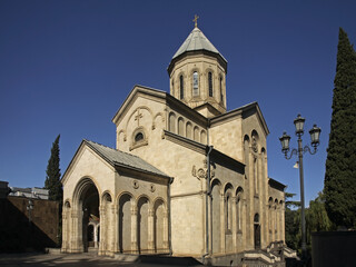 Fototapeta na wymiar Kashveti church (St. George) in Tbilisi. Georgia