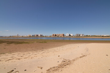 The marshes of Isla Cristina in Huelva, Spain.