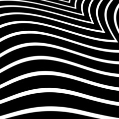 Vector illustration of a black stripe pattern.hypnosis spiral.Black And White Spiral.seamless wave line pattern.Curved Stripes Abstract Stripes Vector Stripes Stock Vector .Abstract Black and White.