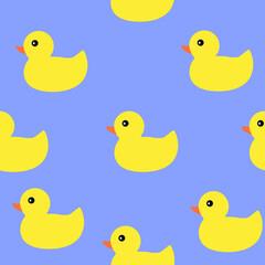 Seamless vector pattern with ducks