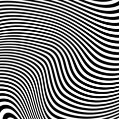 Abstract Black and White Geometric Stripes.hypnosis spiral.Seamless Black and white stripes background.seamless wave line patterns