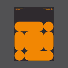 Swiss Poster Design Graphics Made With Helvetica Typography Aesthetics And Geometric Forms - 498246746