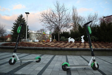 scooters in the park © Tomasz