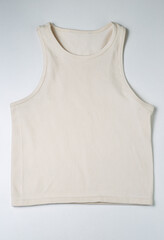 Women's T-shirt pure solid color, lying on the table