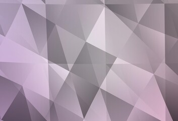 Light Purple vector polygon abstract background.