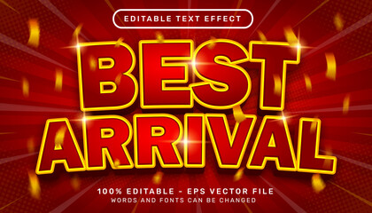 best arrival 3d text effect and editable text effect	
