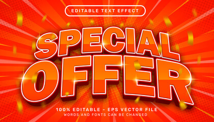 special offer 3d text effect and editable text effect