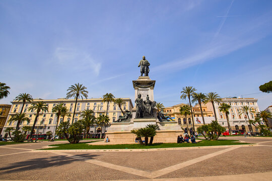Rome Italy March 28, 2022: images with buildings and architecture in Rome on a spring day in March, Famous sights.