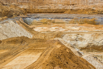 clay mining in Brueggen in Germany