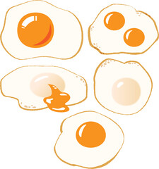 美味しそうな目玉焼きのイラスト