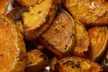 roasted pumpkin slices