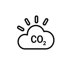 ikona emisja co 2