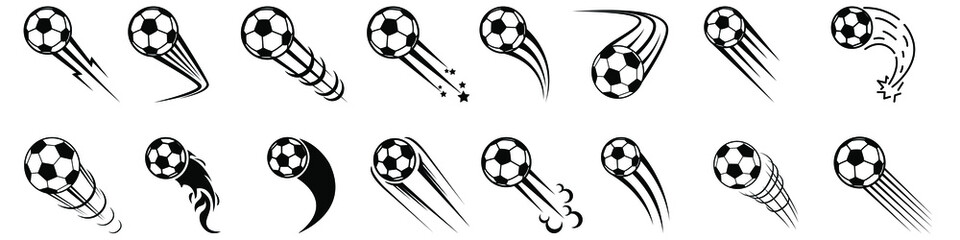 Soccer ball icon vector set. Sport ball illustration sign collection. football ball symbol. © Denys