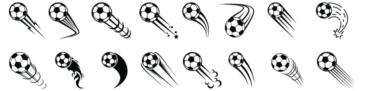 Fototapeta Soccer ball icon vector set. Sport ball illustration sign collection. football ball symbol.