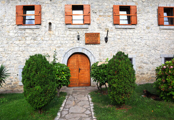 Fototapeta na wymiar Cells of Moracha Monastery in Montenegro