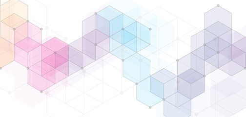 Obraz premium Abstract boxes background. Abstract hi tech. Abstract digital background with technology. Vector abstract technology.