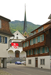 Obraz premium Street in Stans. Nidwalden. Switzerland