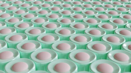 3d render perspective geometric abstract shapes background for business card, website, banner