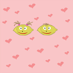lemon background love