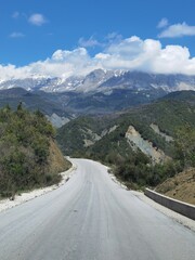 tzoumerka mountains in spring season in arta perfecture greece