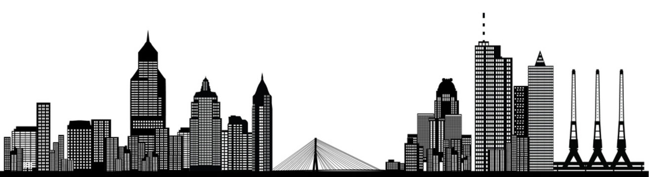 world wide city skyline illustration