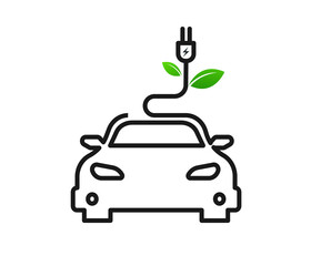 eco-friendly car design, . Vector illustration, flat.