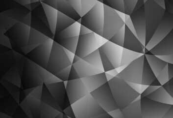 Obraz premium Light Gray vector shining triangular background.