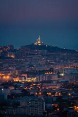 Marseille City roof top view