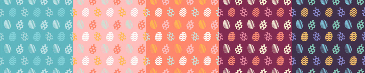 Easter egg pattern. Seamless Easter pattern. Vector