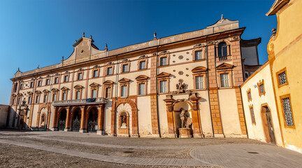 Fototapeta na wymiar Sassuolo - Modena - Palazzo Ducale or Ducal Palace building facade - italian landmarks monuments