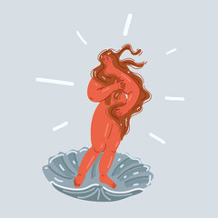 Vector illustration of Classical Art Piece modernized. Venus © iracosma