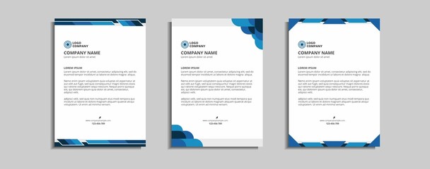 modern corporate letterhead template design