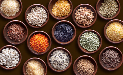 Hülsenfrüchte und Reis     legumes and rice