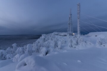 seashore in winter