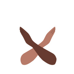 Obraz premium Break the bias, woman day. Flat vector illustration