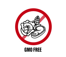 GMO Free - Stamp, Print, Seal Template. Vector Stock Illustrations.
