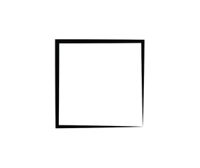 Square frame. Geometric abstract square element. Vector illustration