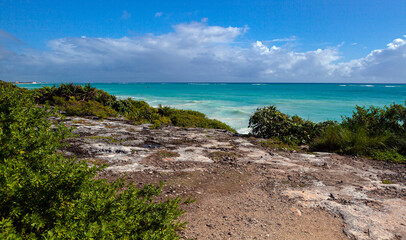 Fototapeta na wymiar Seascape of the Yukatan Peninsula.