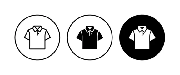 Poster polo shirt icon Sport Training sign. wear and tear, T-shirt human uniform vector icon, modern concept © Aygun