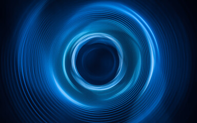 Flowing wave lines, curve pattern, 3d rendering.