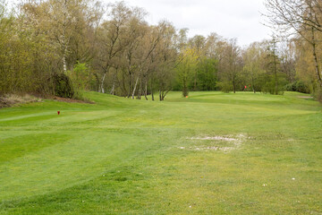 Fototapeta premium golf course in the morning