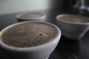 Coffee cupping - coffee tasting -  