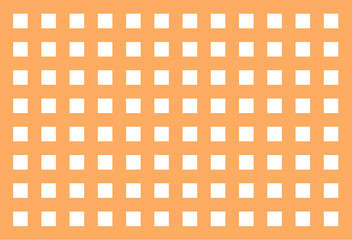 Fondo de cuadrícula naranja sobre fondo blanco.