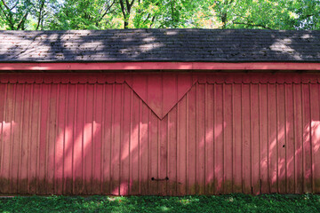 feed storage livestock shelter farm red barn farming farmland shed sunny agricultural building