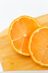 Fresh Citrus Fruit. Lemon, Orange, Mandarin, Grapefruit on Solid White Colored Background.