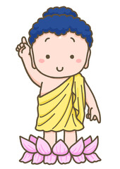 幼いイメージのお釈迦さま
