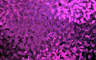Dark Pink vector pattern with random forms.