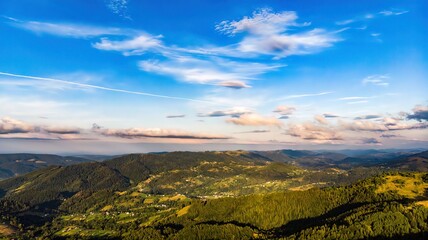 Summer Carpathian mountains in Ukraine