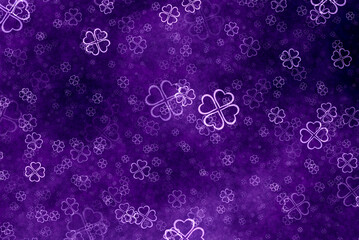 lucky decorative shamrock template